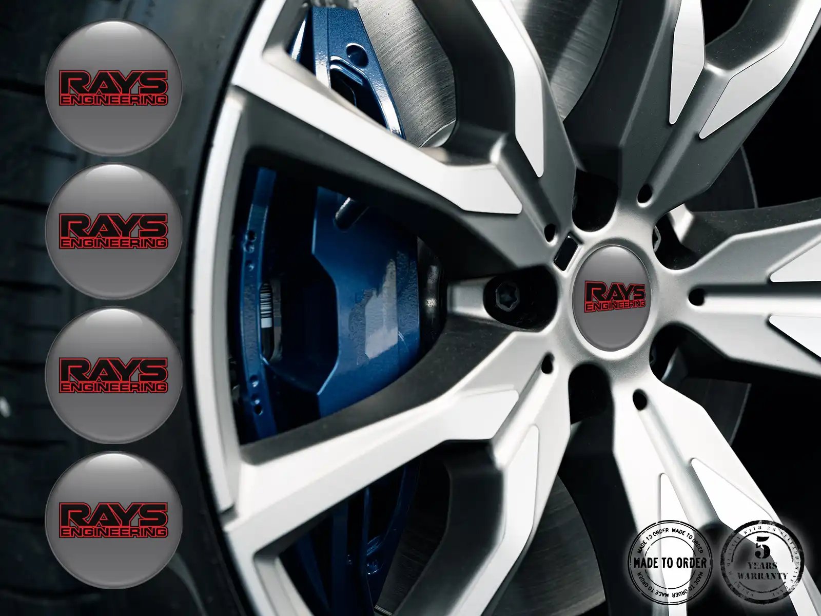 Rays Emblema de Rueda Edición Pegatinas de Cúpula Premium